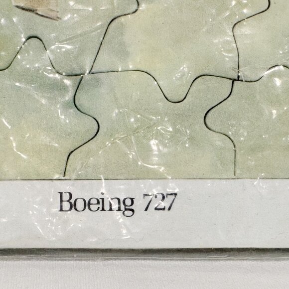 Boeing 727 Airplane Air Canada Tray Framed Jigsaw Puzzle New Sealed Complete - Picture 3 of 5